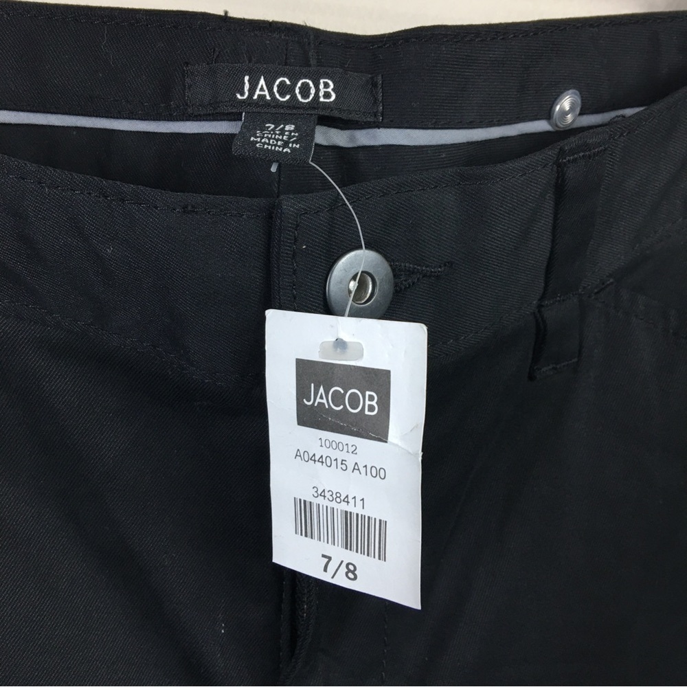 Jacob Black Flat Front Wide Leg Pants 8 NWT - Picture 7 of 9